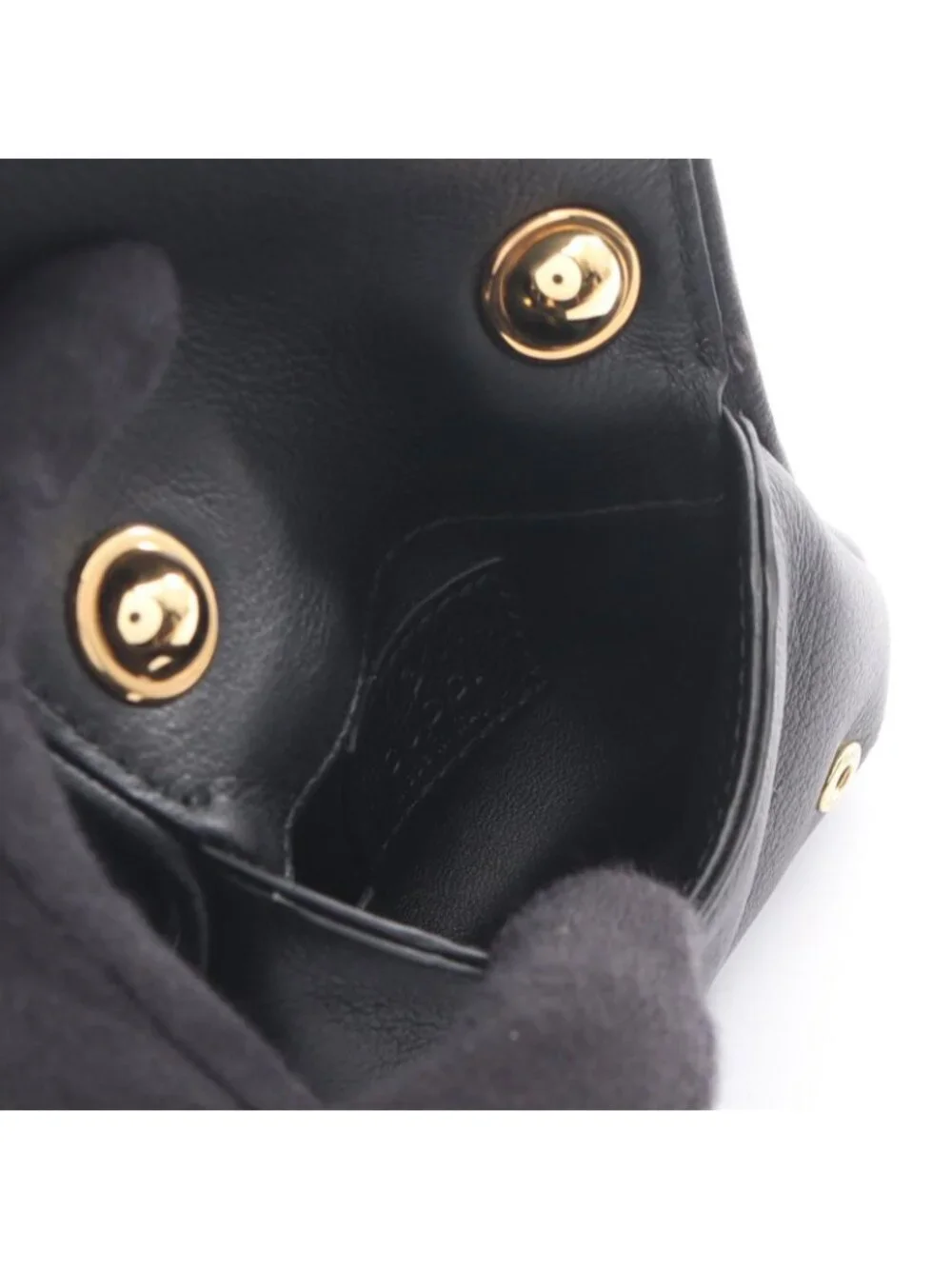 Gucci Shoulder Bag Blanc D GG Supreme Black Leather Card Case